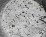A picture of step 2 of Coriander flavoured steamed cakes.
