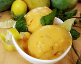 A picture of step 1 of MANGO SORBET .