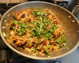 A picture of step 9 of Aromatic, spicy, hot, Protein rich noodles cooked in Indo American Chinese style.