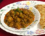 A picture of step 17 of Matar Mushroom Butter Masala.