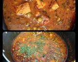 A picture of step 3 of Matar Paneer.