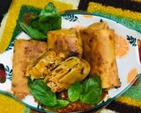A picture of step 11 of Mexican: Cheesy-Chicken Chimichangas with Homemade Wheat Flour T.