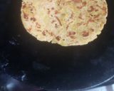 A picture of step 5 of Makai ki roti.