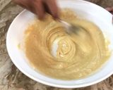 A picture of step 2 of Besan ki phulki.