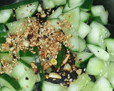 A picture of step 3 of Cucumber Salad.
