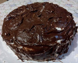 A picture of step 3 of Chocolate Cake using Pancake Mix.