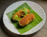 A picture of step 11 of Mocha’r Chop / Banana blossom fritters.