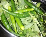 A picture of step 1 of Methi Paratha.