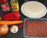 A picture of step 1 of XXXX Hot Beef Enchiladas.