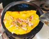 A picture of step 5 of Besan Cheela - paneer stuffed Besan cheela in 15 minutes / Healthy instant morning Breakfast chila.