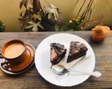 A picture of step 6 of Chocolate brownie cake with tea ☕️.