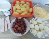 Sajtos rakott krumpli recept fázis 1 fotója
