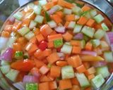 Foto langkah ke 4 dari resep Acar wortel mentimun mudah.