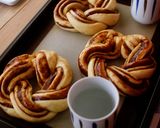 A picture of step 12 of The Sweet Smell of Cinnamon Rolls (Cinnamon Swirl Bread).