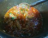 A picture of step 1 of Mutton biryani with boondi and onion cucumber raita.