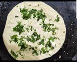 A picture of step 4 of Hara dhania tawa naan.