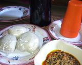 A picture of step 5 of Egusi soup.
