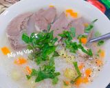 Hình bước làm 4 của món Cháo tim heo hạt sen