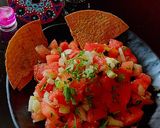 A picture of step 2 of Watermelon Salsa /Salad.
