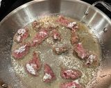 A picture of step 3 of Mongolian Beef.
