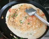 A picture of step 5 of Hyderabadi Upma Dosa.