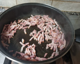 Foto del paso 2 de la receta: Mafalde a la carbonara con queso de untar