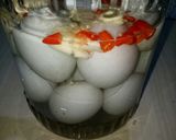 Foto langkah ke 8 dari resep Telur Asin Bawang Putih Home Made #Dandelion.