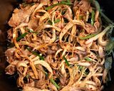 Hình bước làm 5 của món Khô nấm bào ngư chanh sả