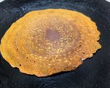 A picture of step 3 of Besan Cheela with Kasuri Methi.