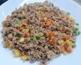 รูปขั้นตอนการทำที่ 4 ของ ข้าวผัดหมูสับผักรวม