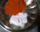 A picture of step 4 of Ghotwan Sag(Dal Palak).