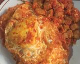 Foto langkah ke 4 dari resep Telor ceplok sambel balado + tempe.