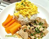 รูปขั้นตอนการทำที่ 6 ของ หมูผัดซอสญี่ปุ่น ไข่ขยี้