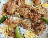 A picture of step 8 of Chicken Biryani 😋😋.