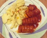 Lecsókolbász pikáns szósszal 😊 recept fázis 3 fotója