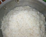 A picture of step 1 of Coconut Rice, Fried Plantain with Fried Turkey.