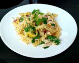 A picture of step 9 of My Bacon, Chicken Cheese & Spinach Pasta with Mayonnaise.