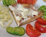 Sajtos, tojásos kenyérkockák recept fázis 6 fotója