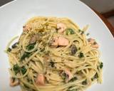 Cara Membuat Spaghetti Creamy Spinach Mushroom with Salmon 4