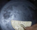 A picture of step 6 of Layered mathri.