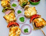 A picture of step 10 of Paneer Makhmali Tikka.