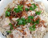 A picture of step 4 of Parda Pulao.