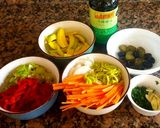 Foto del paso 2 de la receta: Arroz rojo, con remolacha y verduras salteadas. #Mercado