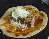 A picture of step 5 of Stuff tortilla wrap.
