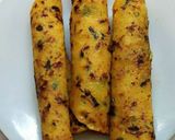 A picture of step 3 of Mixed veg pancakes/pudla in chickpeas flour.