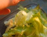 A picture of step 4 of Pesto creamy veggie salad.