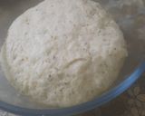 A picture of step 2 of Macroni pizza.