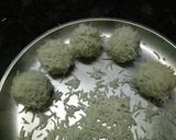 A picture of step 9 of Khichi rice flowers balls.