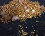 A picture of step 2 of Idichakka theeyal / jack fruit theeyal.