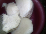 Pounder yam and sauce